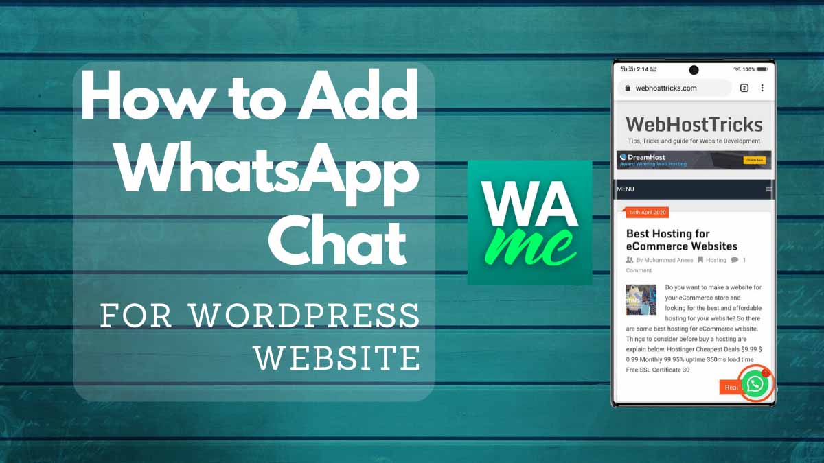 How to Add WhatsApp Chat for WordPress Website: