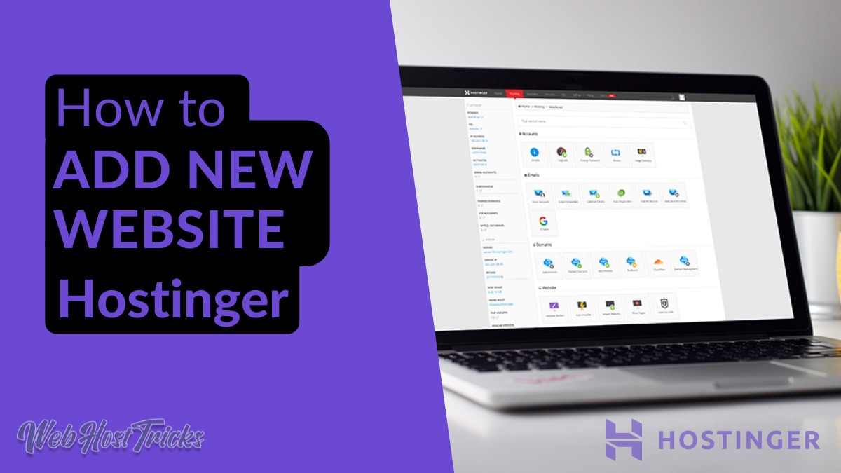 Add New Website in Hostinger