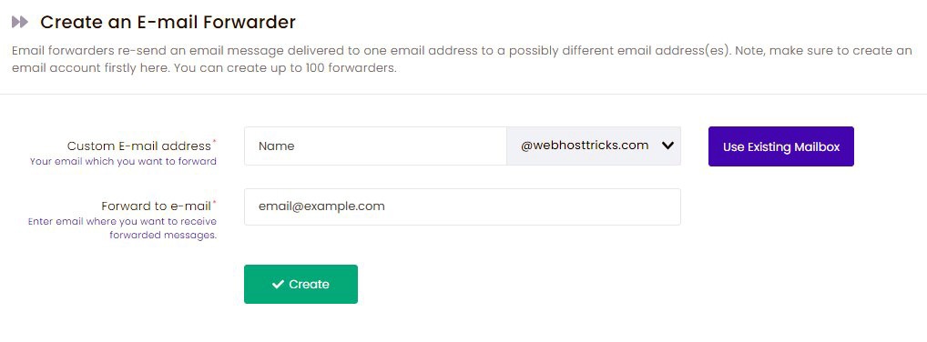 Email Forwarding 