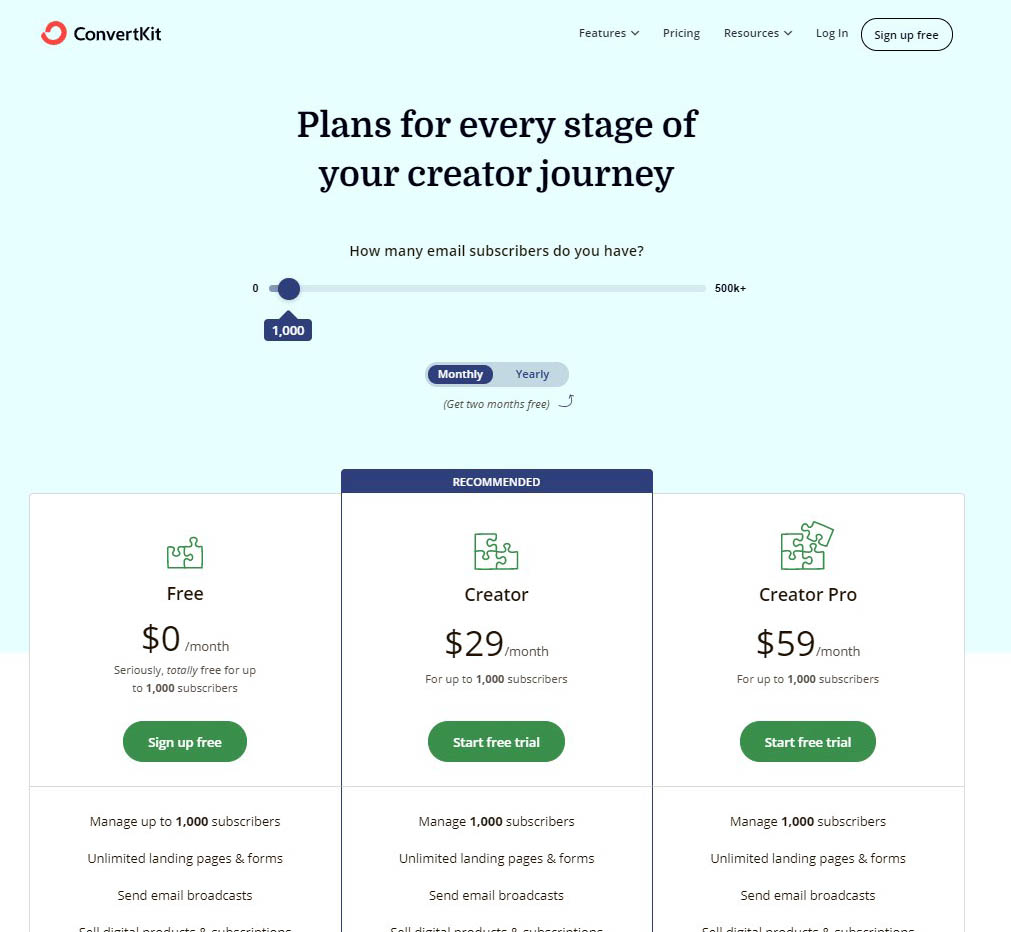 convertkit pricing - free bulk email sender online