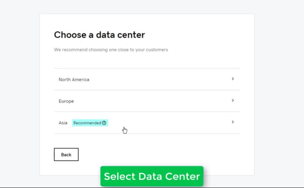 Choose Datacenter