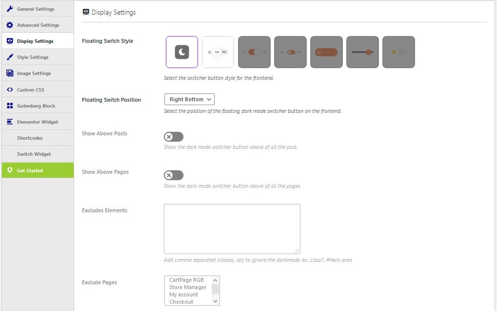 Display Settings