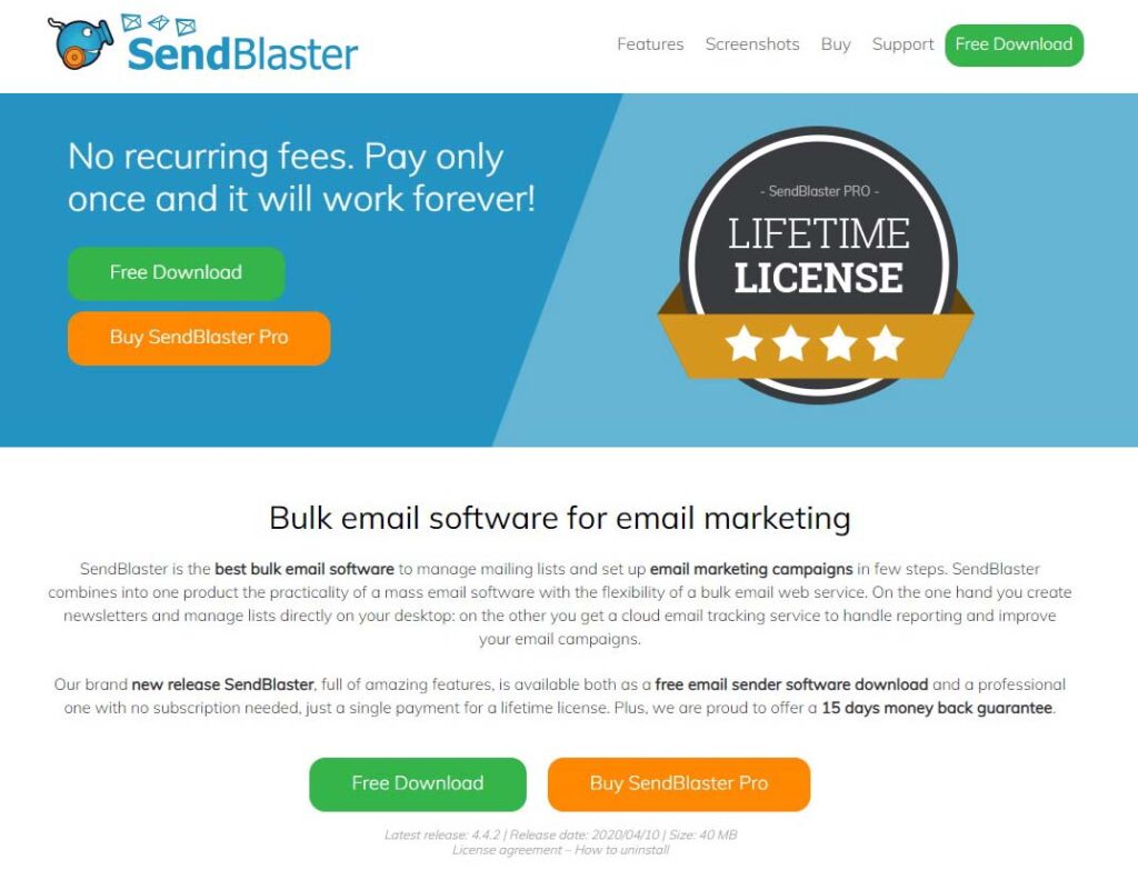 SendBlaster - Free Bulk Email Sender Online