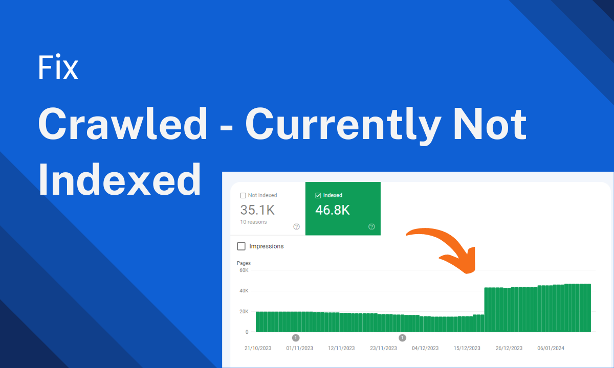 resolve crawled currently not indexed with instant indexing